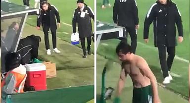 ESKİ TRABZONSPORLU RECEP NİYAZ’A SERT TEPKİ: KRAMPONUNU FIRLATTI