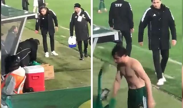 ESKİ TRABZONSPORLU RECEP NİYAZ’A SERT TEPKİ: KRAMPONUNU FIRLATTI