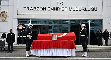 TRABZON’DA POLİS MEMURUNA SON GÖREV