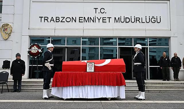 TRABZON’DA POLİS MEMURUNA SON GÖREV