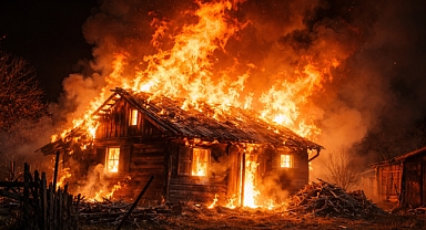 TRABZON MAÇKA’DA EV YANGINI: 85 YAŞINDAKİ ADAM HAYATINI KAYBETTİ