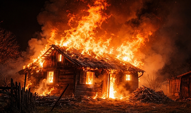 TRABZON MAÇKA’DA EV YANGINI: 85 YAŞINDAKİ ADAM HAYATINI KAYBETTİ