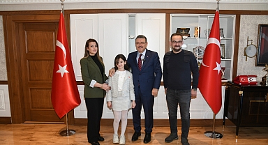 TRABZON'UN GURURU LİNA'DAN BAŞKAN GENÇ'E ZİYARET