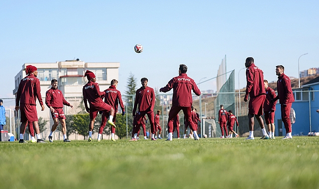 TRABZONSPOR, ÇAYKUR RİZESPOR MAÇI HAZIRLIKLARINI SÜRDÜRDÜ
