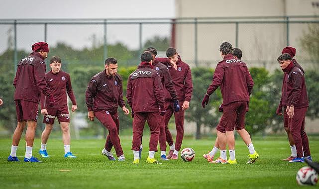 TRABZONSPOR, CORENDON ALANYASPOR MAÇI HAZIRLIKLARINA DEVAM EDİYOR