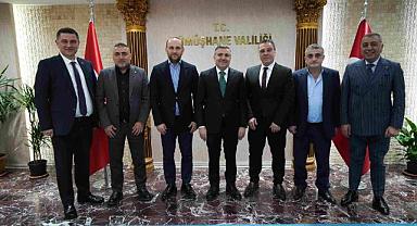 TRABZONSPOR YÖNETİMİNDEN GÜMÜŞHANE VALİSİ ATAY’A ZİYARET