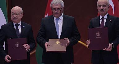 TÜRKİYE-SURİYE-ÜRDÜN ARASINDA ULAŞTIRMADA ORTAK ADIM: ÜÇLÜ İŞBİRLİĞİ MUTABAKATI İMZALANDI