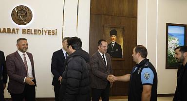 BAŞKAN EKİM, BELEDİYE PERSONELİ İLE BAYRAMLAŞTI