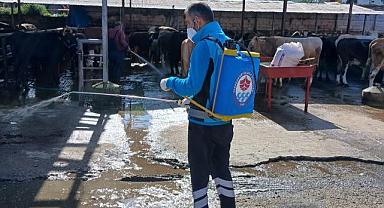 BÜYÜKŞEHİR'DEN KURBAN ALANLARINDA HİJYEN SEFERBERLİĞİ