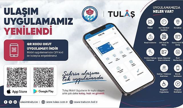 BÜYÜKŞEHİR “TRABZON ULAŞIM” UYGULAMASINI GÜNCELLEDİ