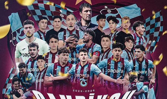 TRABZONSPOR U19 ÜST ÜSTE ÜÇÜNCÜ KEZ ŞAMPİYON!