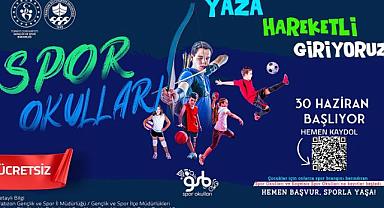 BÜYÜKŞEHİR'İN YAZ SPOR OKULLARI İÇİN GERİ SAYIM BAŞLADI