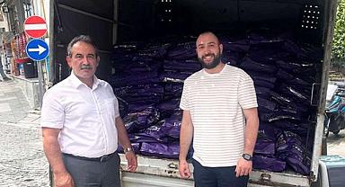 ORTAHİSAR'DAKİ İŞLETMELERDEN PATİLİ DOSTLARA 1,8 TON MAMA DESTEĞİ