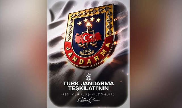 TRABZONSPOR’DAN JANDARMA TEŞKİLATI’NA KUTLAMA MESAJI