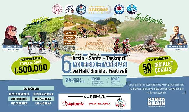 ARSİN'DE YOL BİSİKLETİ YARIŞLARI DÜZENLENECEK