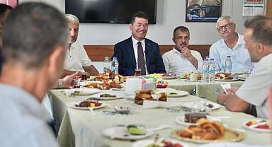 BAŞKAN KAYA, BAHÇECİK DOLMUŞ DURAĞI ESNAFIYLA BULUŞTU
