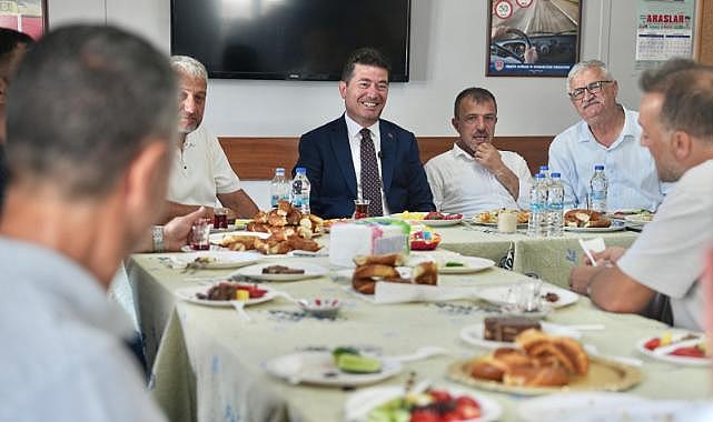 BAŞKAN KAYA, BAHÇECİK DOLMUŞ DURAĞI ESNAFIYLA BULUŞTU