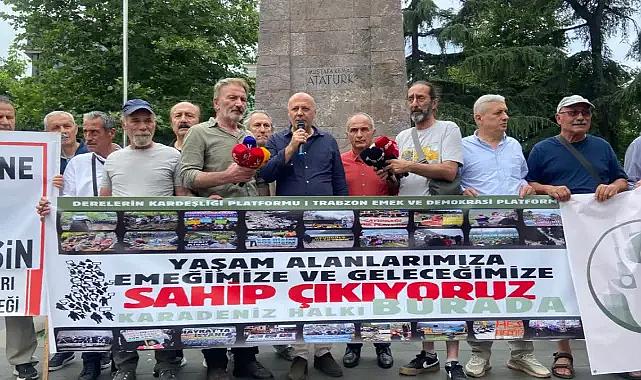 DERELERİN KARDEŞLİĞİ PLATFORMU'NDAN MADEN VE HES PROJELERİNE TEPKİ