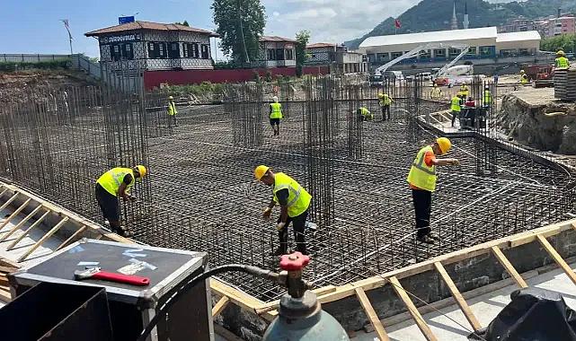 SÜRMENE'DE BİLİM MERKEZİ VE MODERN PAZAR YERİNİN TEMELİ ATILDI