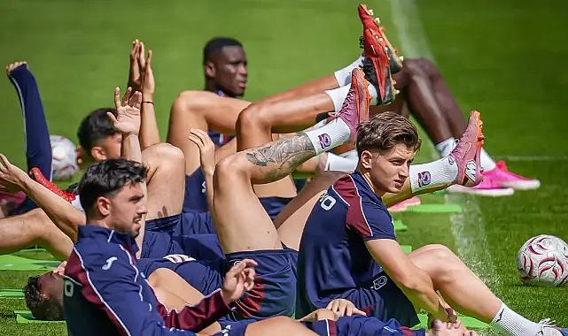 TRABZONSPOR'DA SABAH ANTRENMANI TAMAMLANDI